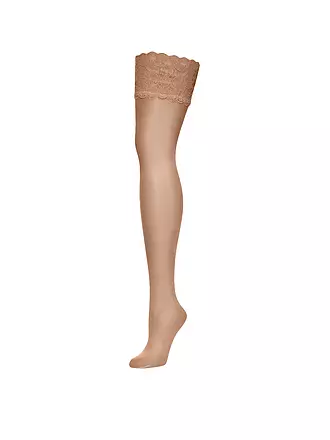 WOLFORD | Strümpfe "Satin Touch 20 Stay-Up" (black) | beige